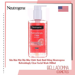 Sữa Rửa Mặt Dịu Nhẹ, Chiết Xuất Bưởi Neutrogena Refreshingly Clear Facial Wash 200ml