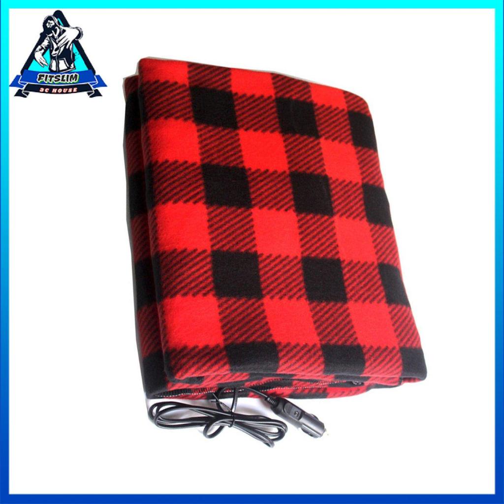 Chăn Điện Sưởi Ấm Mùa Đông Họa Tiết Lưới 12v Cho Xe Hơi