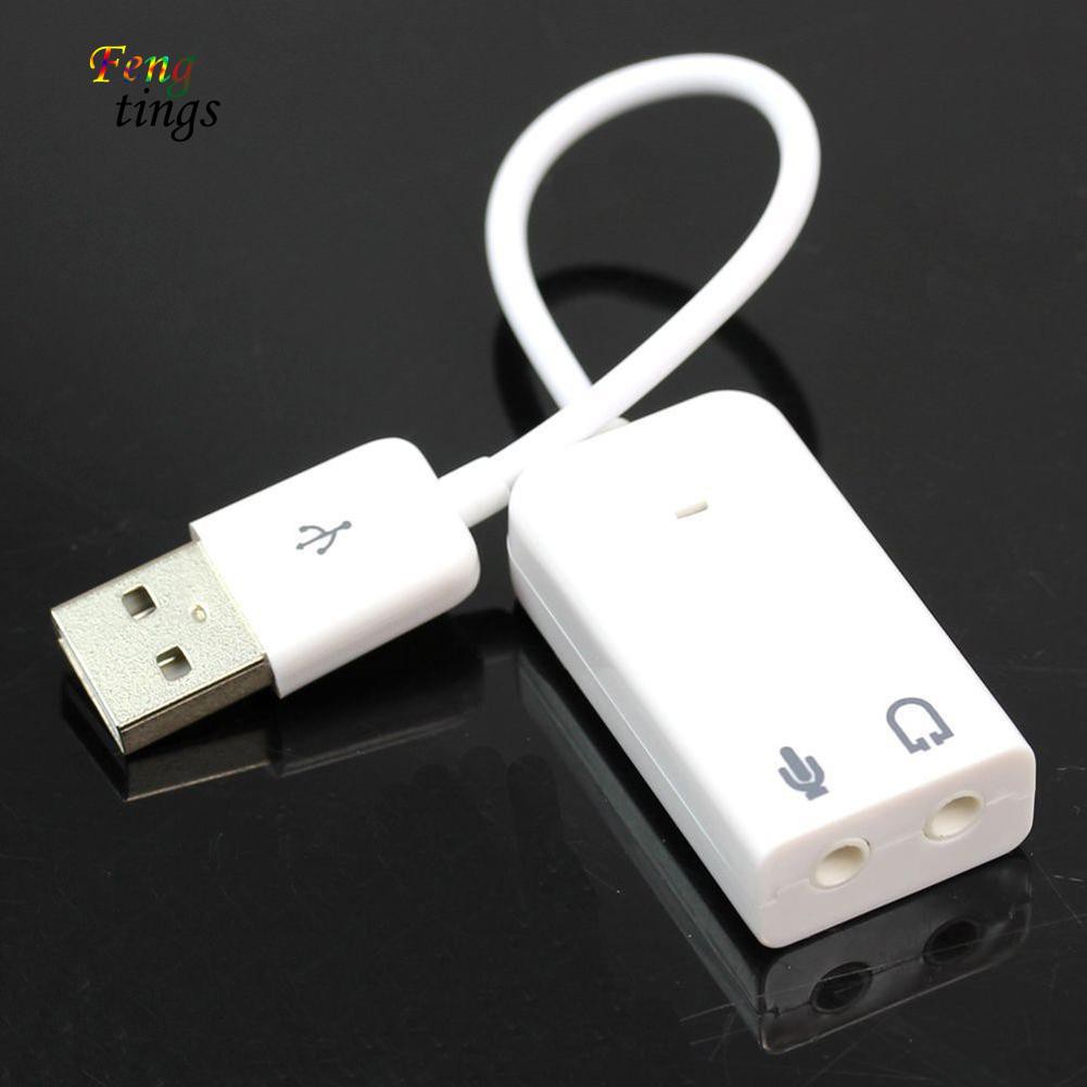 USB âm thanh chia cổng tai nghe và mic tiện dụng