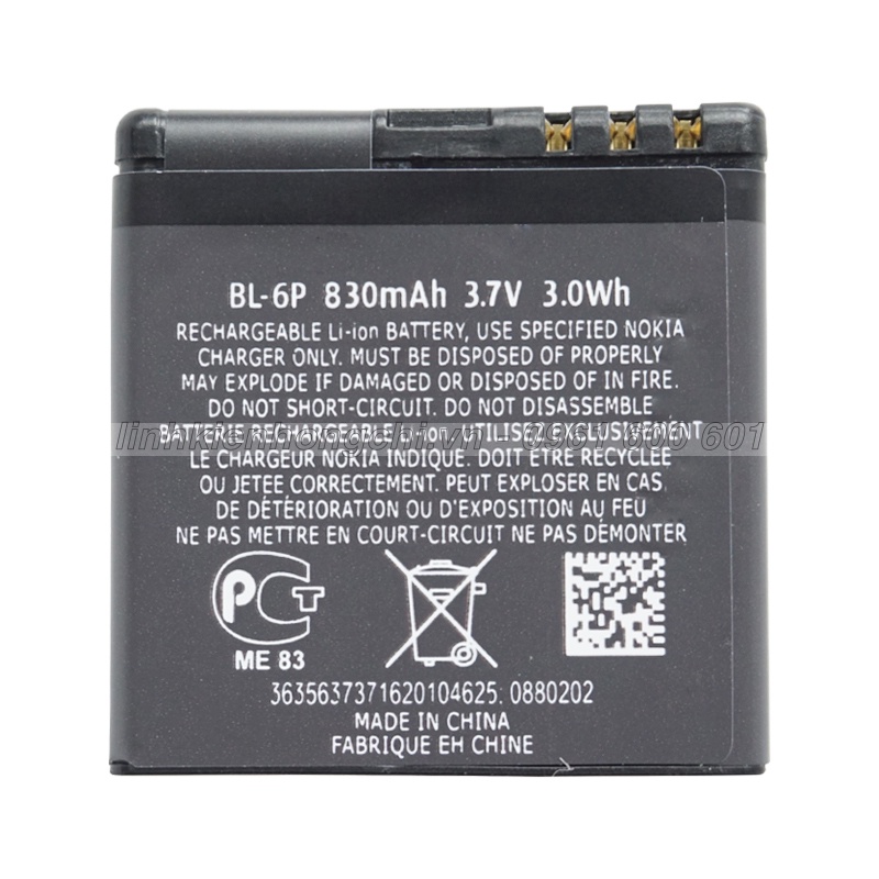 Pin điện thoại Nokia 6500 Classic 6500C 7900 Prism Crytal BL-6P Zin