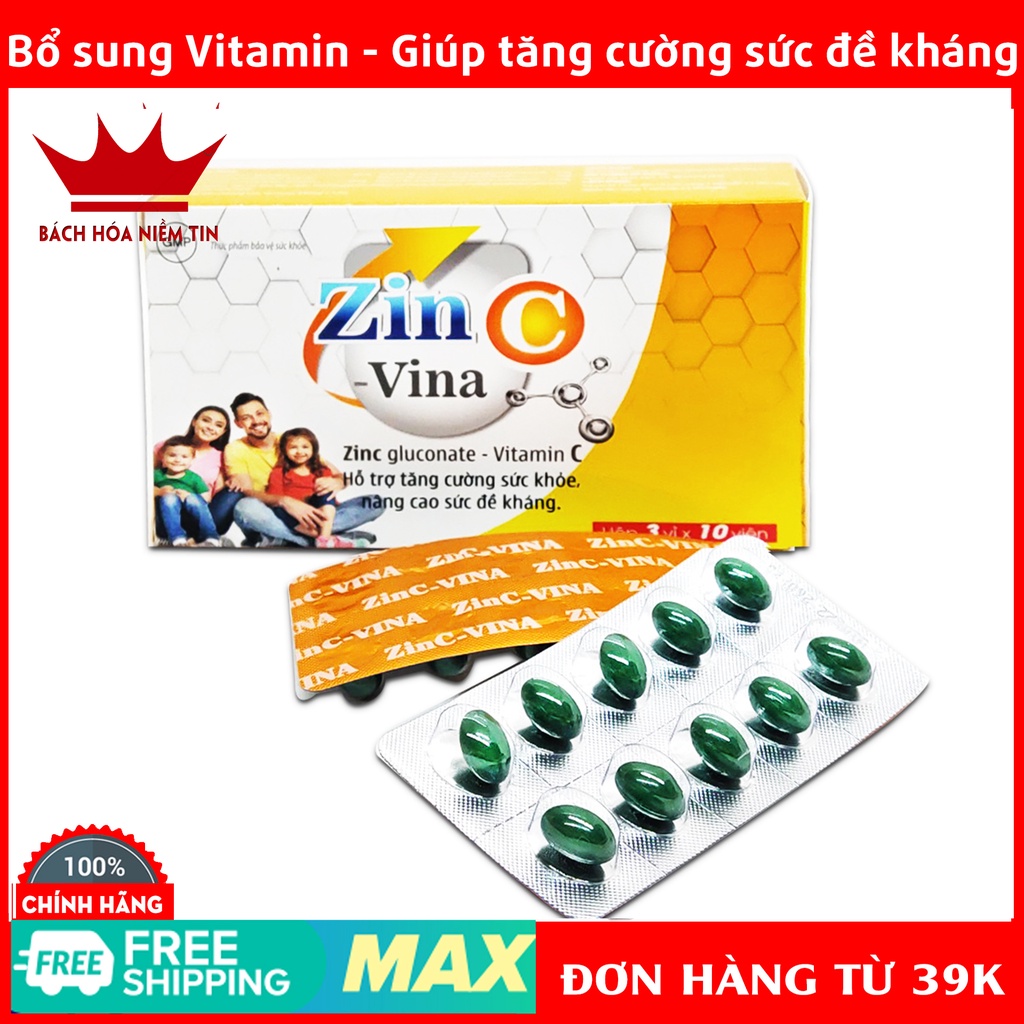 Tăng sức đề kháng Zin C - bổ sung kẽm và các vitamin giúp ăn ngon, tiêu hóa khỏe, đề kháng tốt
