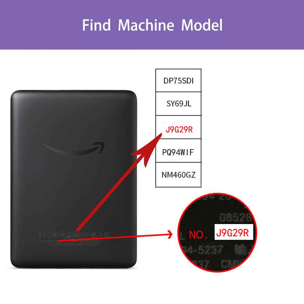 Bao da máy đọc sách PU thức ngủ thông minh cho Amazon All-New Kindle E-Reader phiên bản 10 2019 6inch J9G29R