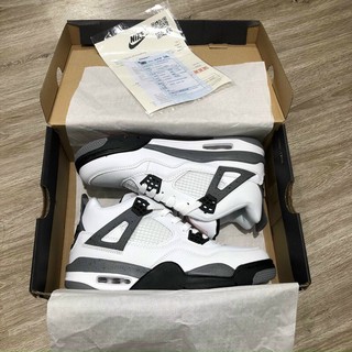 Jd4 jordan 4 trắng đen r e p một một full box