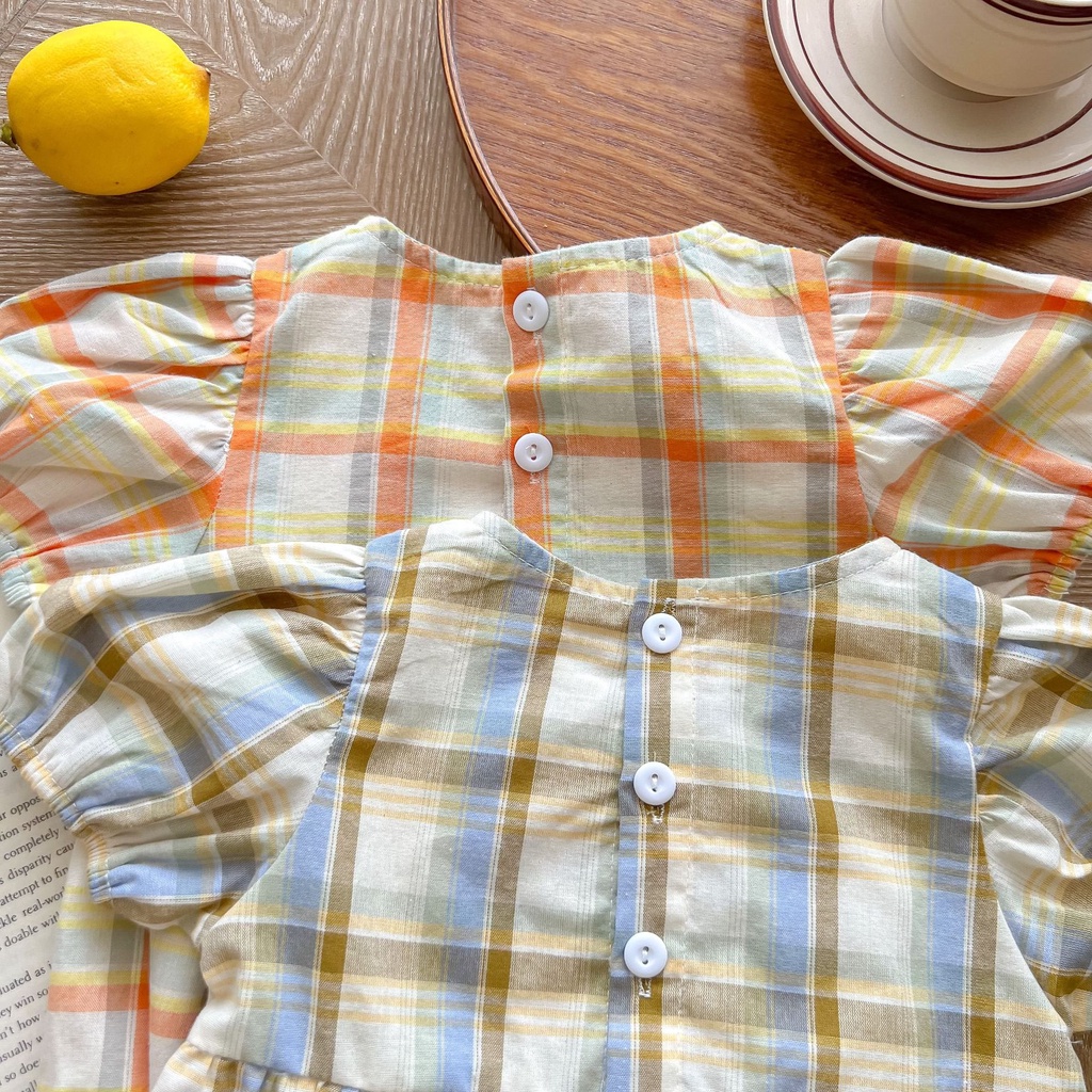 Jumpsuit Chất Cotton Hoạ Tiết Thêu Cho Bé