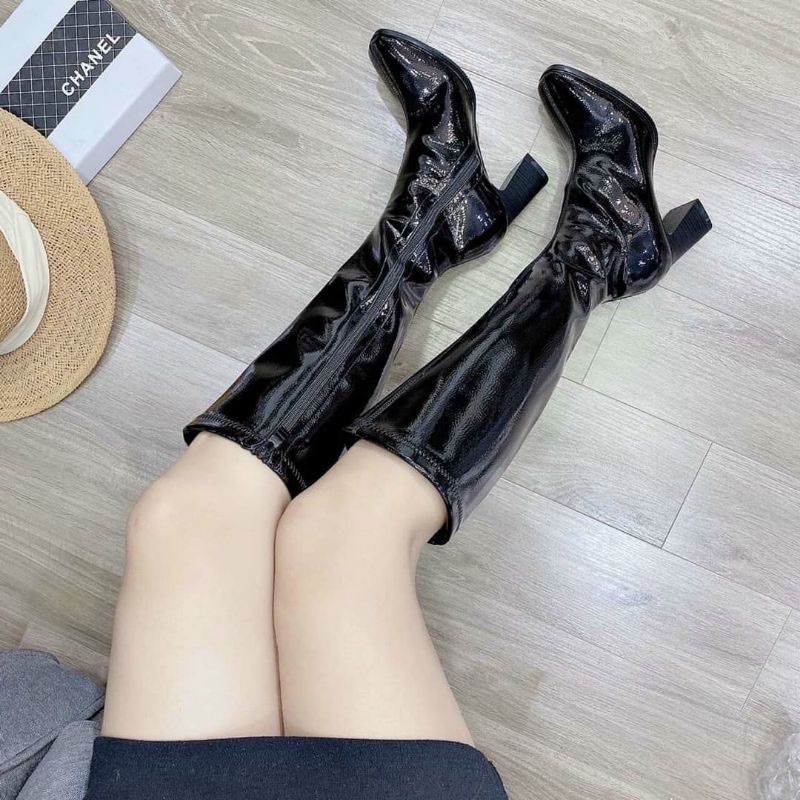 Boot đế giả gỗ da bóng hàng đẹp(l1 fullbox) | BigBuy360 - bigbuy360.vn