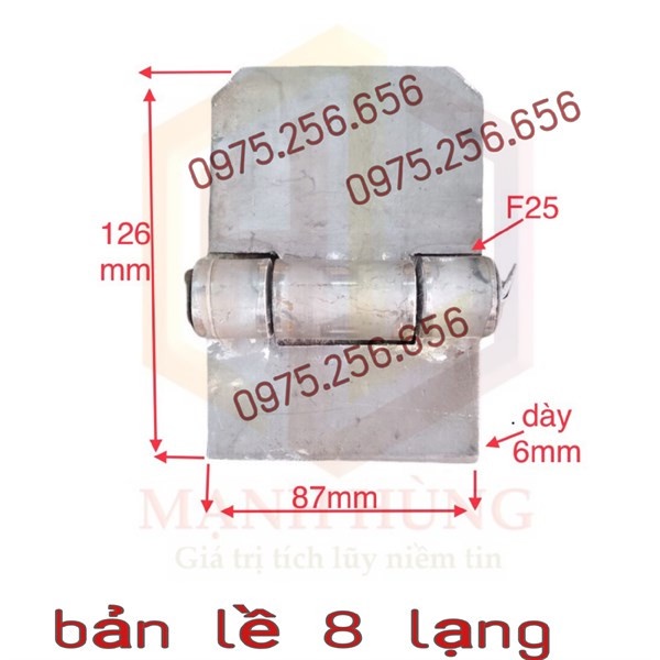 Bản lề 8 lạng đại phụ tùng ô tô xe tải bản lê thùng