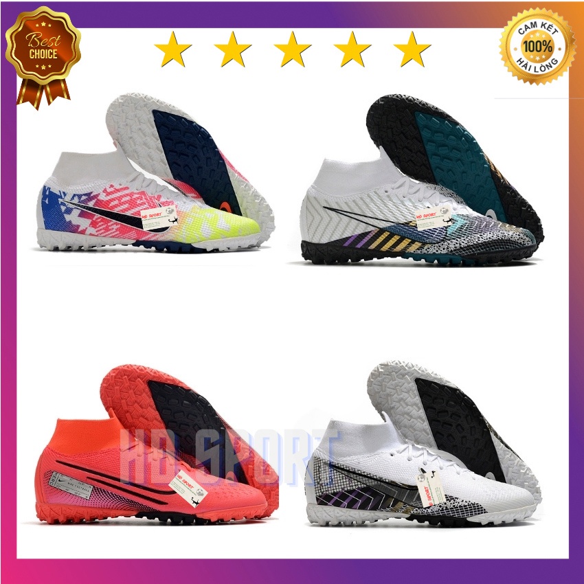 [Tặng Túi Rút,Tất,Vớ Cao Cấp]Giày Đá Bóng, Giày Đá Banh Sân Cỏ Nhân Tạo Mercurial Superfly 7 Elite MDS TF Midfielder M1