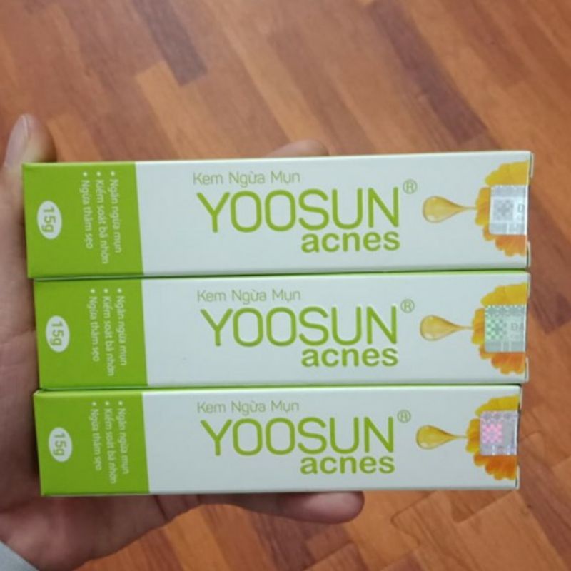 Kem ngừa mụn dịu da YOOSUN rau má, nghệ, acnes