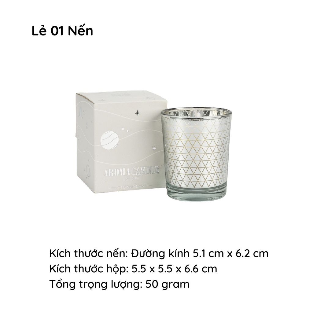 Nến Thơm Phòng Candle Cup Set Nến Thơm Tinh Dầu Thiên Nhiên Rẻ Khử Mùi Thơm Nhà Deluxe 50G NEN21