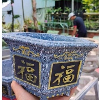 Khuôn đúc chậu cây cảnh lục giác 20cm*cao 17cm