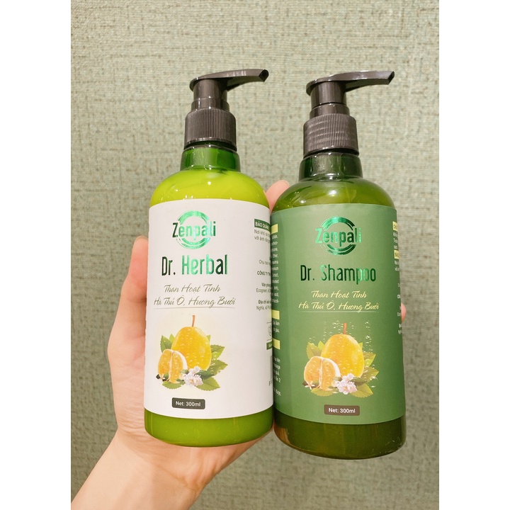 Dầu Gội Kích Thích Mọc Tóc, Giảm Gãy Rụng Dr Shampoo Than Hoạt Tính Zenpali Chính Hãng