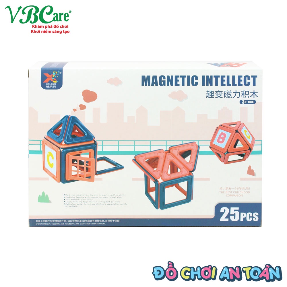[VBCare]Đồ chơi xếp hình nam châm 25 miếng VBC-688K