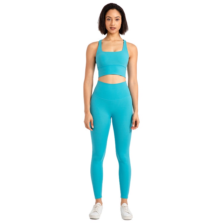 Bộ đồ thể thao Hoppe Fumeng gồm áo ngực và quần legging cho nữ tập yoga