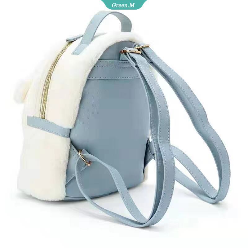 SANRIO Ba Lô Đi Học Đeo Vai Mùa Đông Bằng Vải Cotton Mềm In Hình Cinnamoroll My Melody Melody Cho Bé Gái