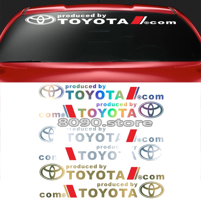 Miếng Dán Phản Quang Trang Trí Kính Chắn Gió Thân Xe Hơi Toyota TRD Yaris Camry Vios