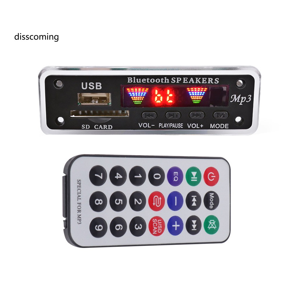 Bảng Mạch Giải Mã Bluetooth 5.0 MP3 FM Radio USB SD Thẻ SD Chuyên Dụng Cho Xe Hơi