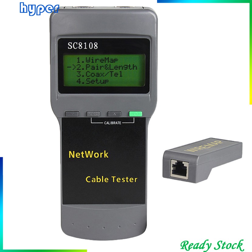 SC8108 RJ45 Network Wire Tester Length Cable Test Meter Measurement