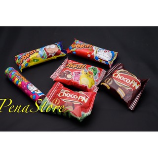 Combo Bánh Chocopie, Kẹo Socola Sữa, Bánh Qui Phủ Socola Phạm Nguyên bịch nhỏ, Choco pn, choco pn dưa hấu