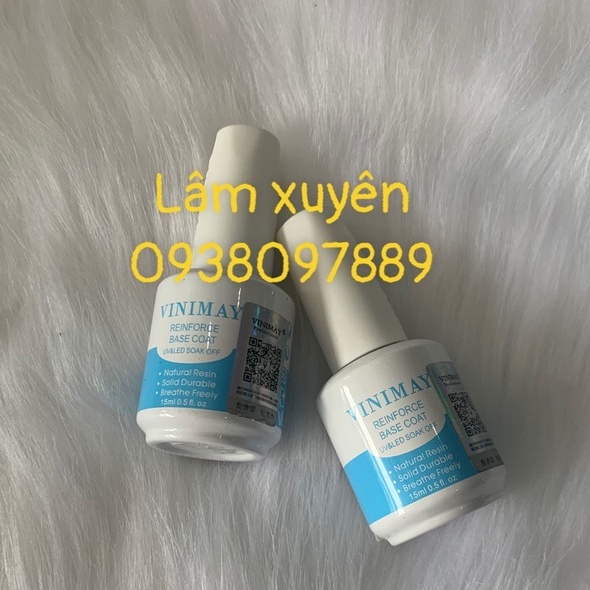 sơn cứng móng♦️CHÍNH HÃNG♦️vinimay 15ml gia tăng độ cứng cho móng, làm dày nền móng, giúp móng tay chắc khỏe hơn