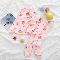 Bộ quần áo thu đông bé gái chất đẹp cotton mềm mịn hàng Quảng Châu cao cấp họa tiết dễ thương - BTD1