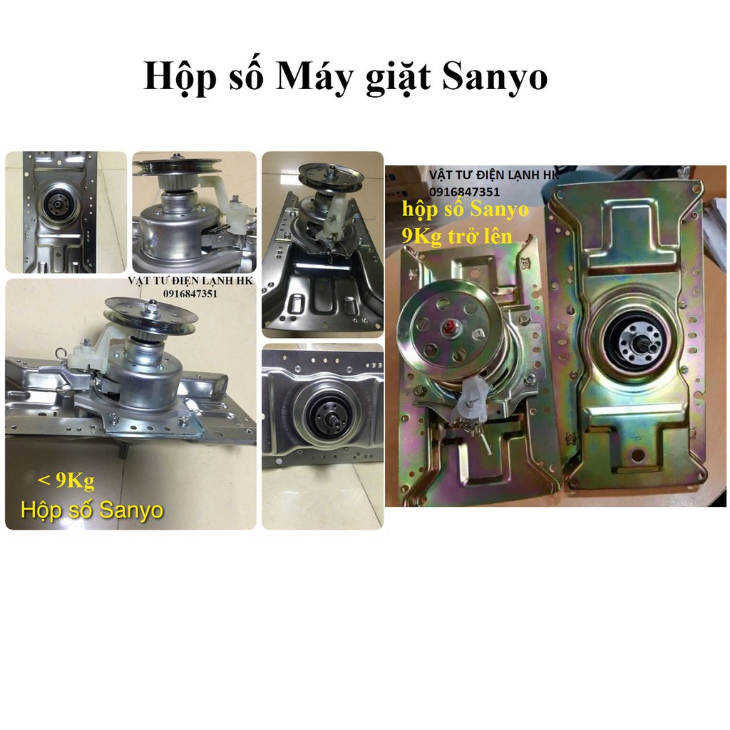 [Hàng mới] Bộ hộp số máy giặt SANYO 7-8kg 9kg