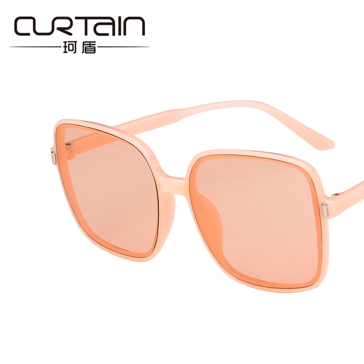 Kính Mát Gọng Vuông Màu Gradient Chống Tia Cực Tím Thời Trang Cho Nữ