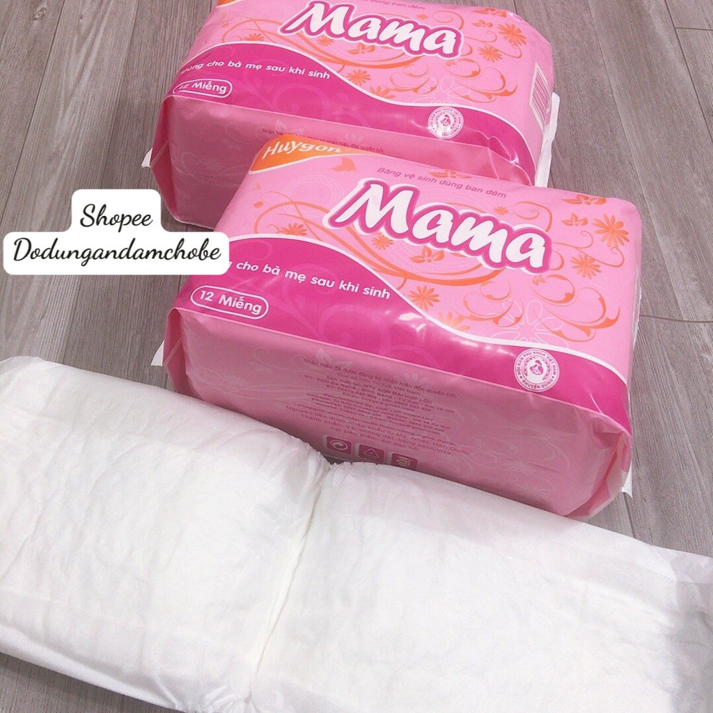 Băng vệ sinh MaMa cho mẹ đi sinh (gói 12 miếng)