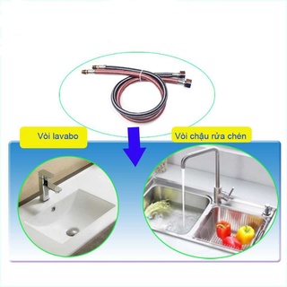 Bộ 2 Dây Cấp Nước Nóng Lạnh