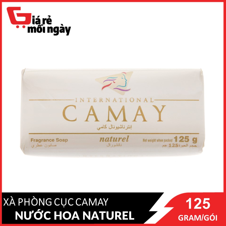 Xà Phòng cục Camay Nartural ( Trắng ) 125g