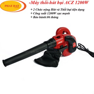 Máy thổi-hút bụi hai chức năng ACZ 1200W-Máy hút bụi 2 chức năng-Bảo hành 6 tháng-uy tín