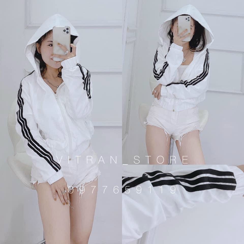 Áo Khoác Nữ🍏 Chất Liệu Dù🍏 Ngoại Có Mũ Hàng Cao Cấp