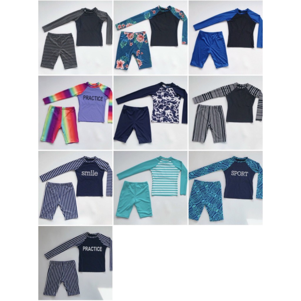 Đồ Bơi Tay Dài Quần Lửng - Giao màu ngẫu nhiên