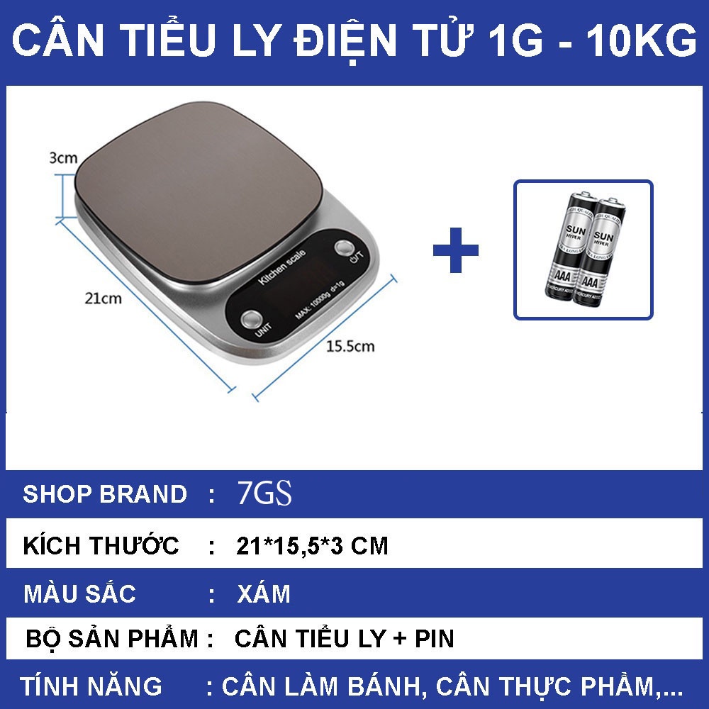 Cân Tiểu Ly Điện Tử Siêu Chính Xác High Precision dải cân 3kg 5kg 10kg, Cân Điện Tử Mini Độ Chính Xác Cao CH305