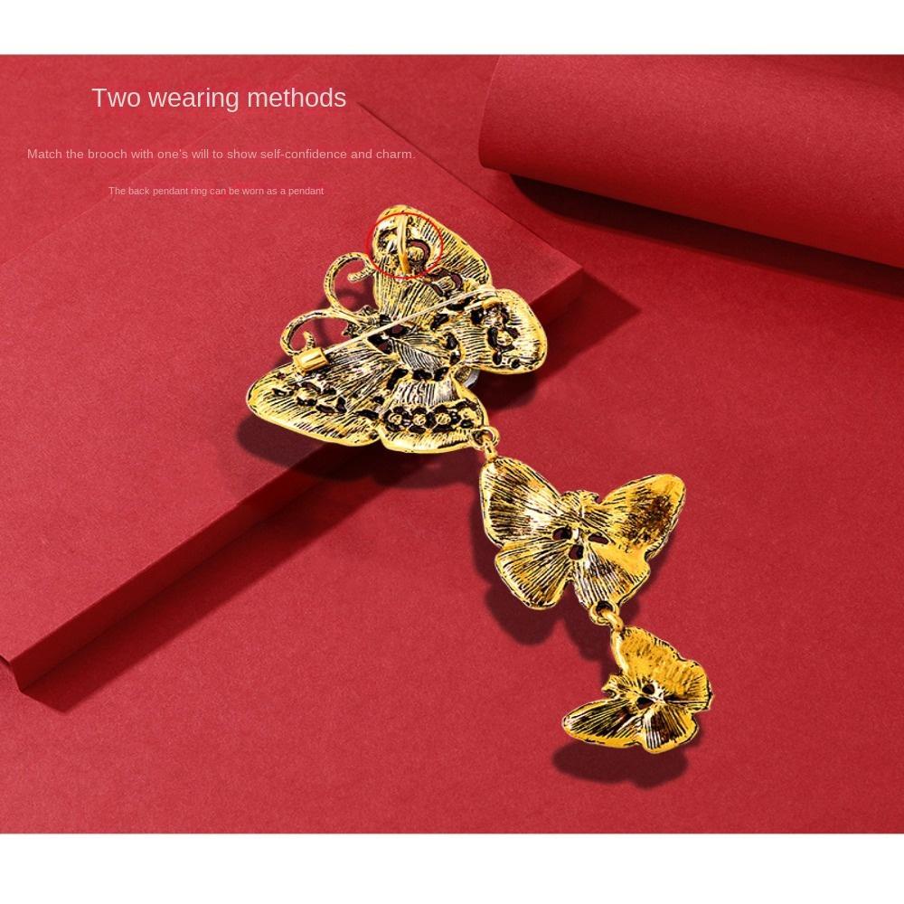 Ghim Cài Áo Hình Bươm Bướm Bằng Hợp Kim Sáng Tạo