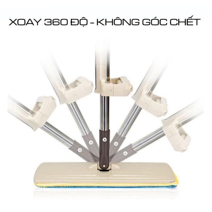 Cây lau nhà tự vắt thông minh SPIN MOP có thể xoay 360 độ