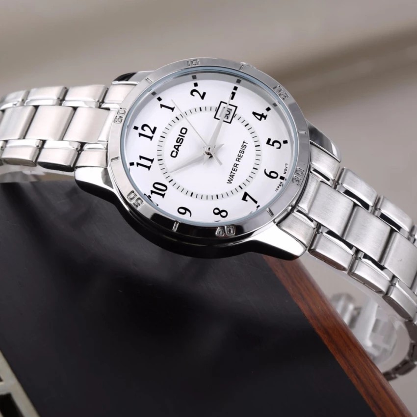 Đồng hồ nữ dây kim loại Casio chính hãng Anh Khuê LTP-V004D-7BUDF