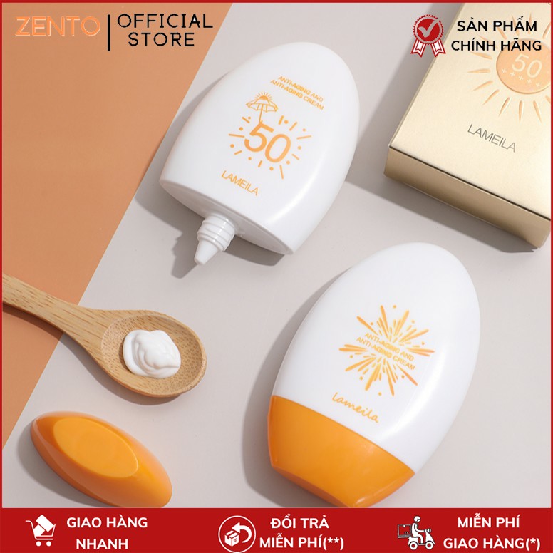 Kem Chống Nắng Bảo Vệ Da Lameila SPF 50++ Dưỡng Và Tái Tạo Da Chắc Khỏe Zento