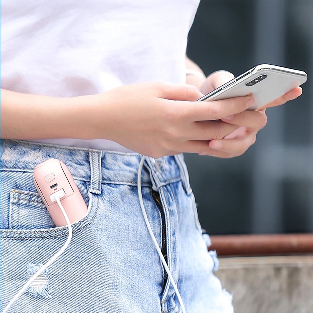 Quạt cầm tay tích hợp sạc dự phòng 2000mah và đèn pin chính hãng | WebRaoVat - webraovat.net.vn