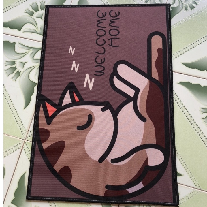 Thảm Chùi Chân Lau Chân Hình Thú 3d Chất Liệu Bali Mềm Mịn Mẫu Mới Nhất 2022 Dùng Cho lối Đi - Thảm Cửa - Phòng Khách