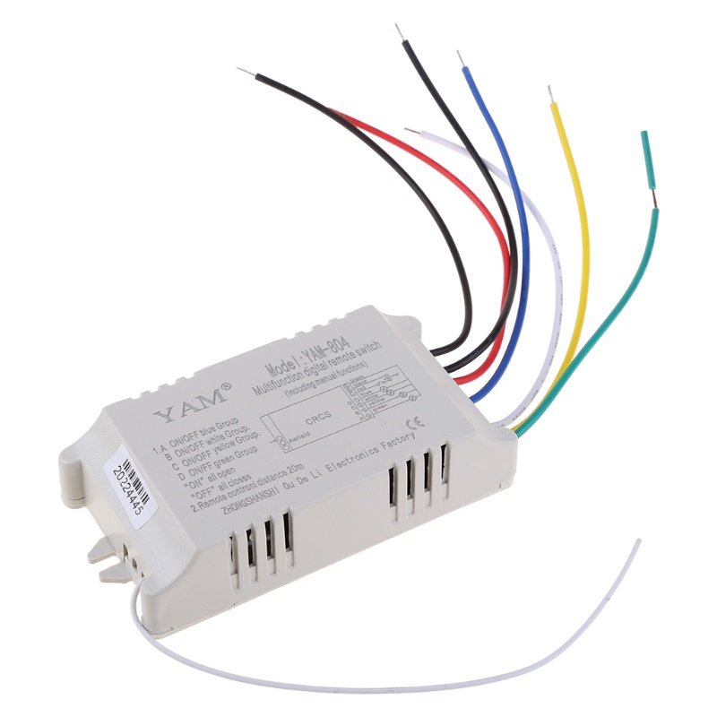 Điều Khiển Đèn Từ Xa Không Dây 4 Nút ON OFF 220V