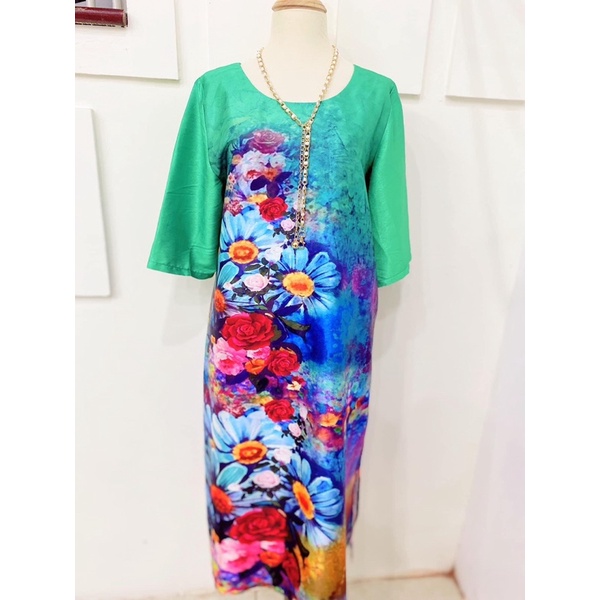 Váy hoa nhỉ cải lụa