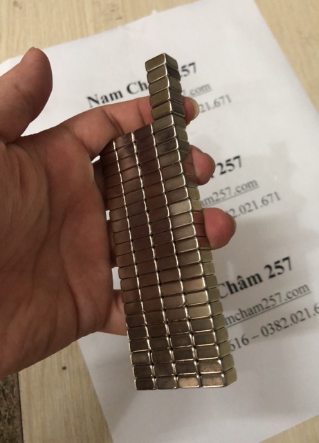 [Xả Kho] Nam châm viên 10x10x5mm, loại nam châm trắng đất hiếm hình vuông lực hút mạnh