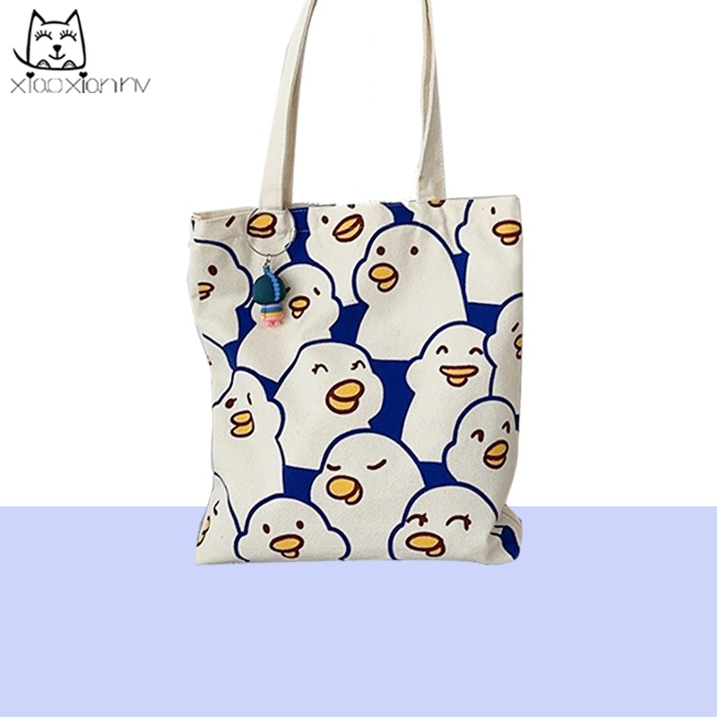 Túi Đeo Vai Bằng Vải canvas Thiết Kế Mới Dành Cho Nữ