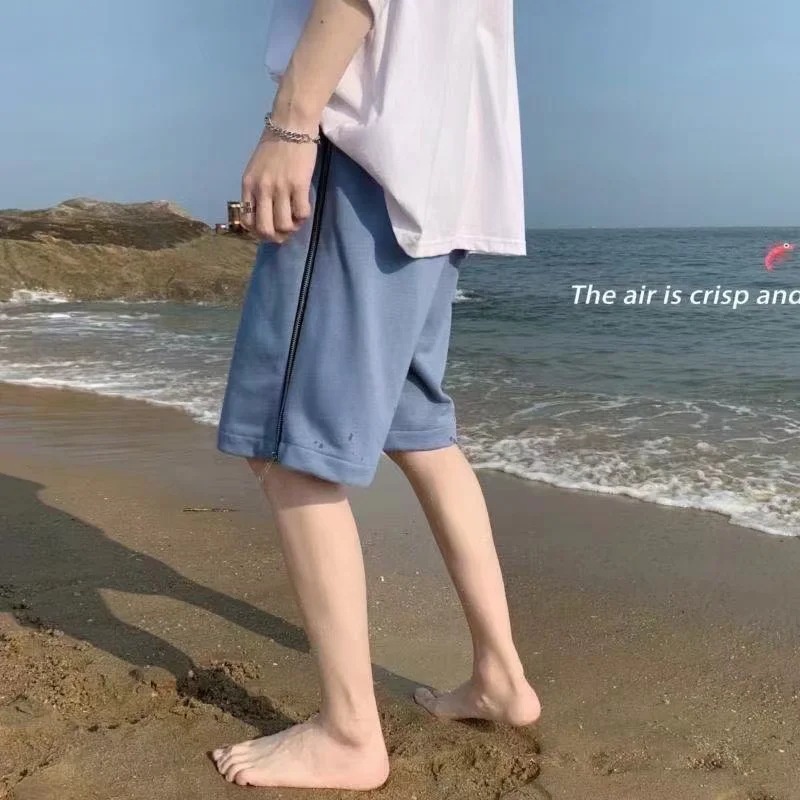 Quần Short Thể Thao Có Khóa Kéo Thời Trang Mùa Hè Cho Nam