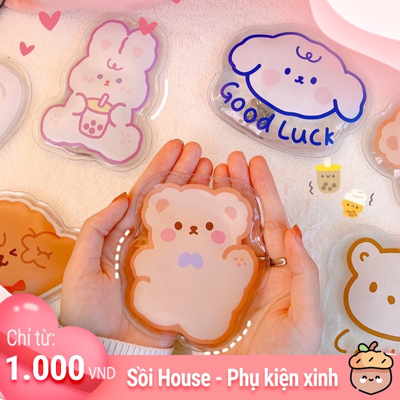 Túi Sưởi,Miếng Sưởi Mini Bẻ Đồng Xu Giữ Ấm Tái Sử Dụng Nhiều Lần Hình Dễ Thương Cute Sồi House
