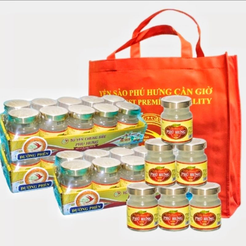 Yến Tươi Chưng Sẵn Vị Đường Phèn 70ml, Yến Sào Phú Hưng