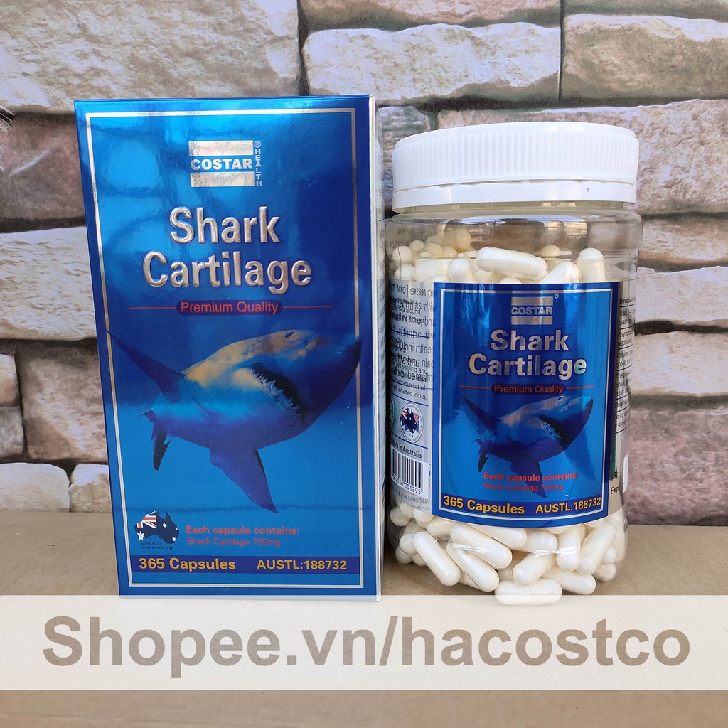 🌺  Mypham23  🌺  Viên uống sụn cá mập Costar Shark Cartilage 750mg 365 viên MLN23  🌺