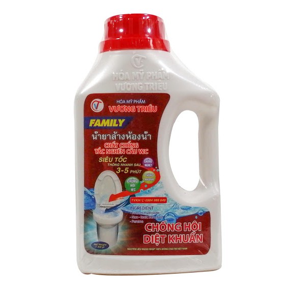 Chống Tắc Nghẽn Cầu WC FAMILY Siêu Tốc Thông Nhanh Chống Hôi Diệt Khuẩn