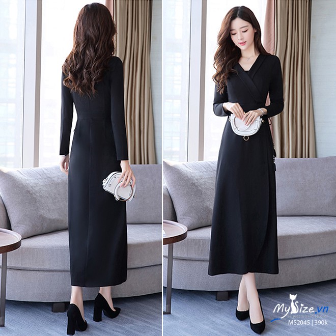 Đầm công sở dáng xòe sang trọng MS2045 - Mysize.vn