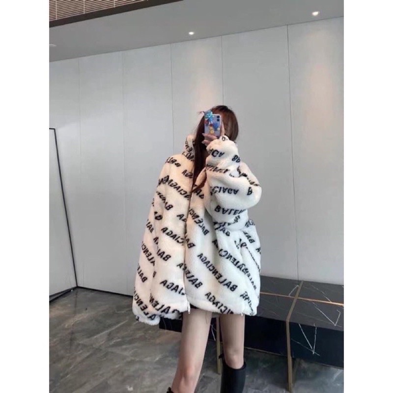 ÁO KHOÁC LÔNG BALENCIGA SIÊU ẤM CHẤT LÔNG MỀM MỊN